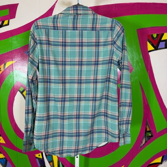 NorthCrest Plaid Flannel Shirt - Blue. Size Small. In good used condition! - Picture 6 of 6